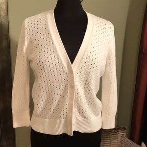 Liz Claiborne Cardigan Sweater, Petite Large, NWT